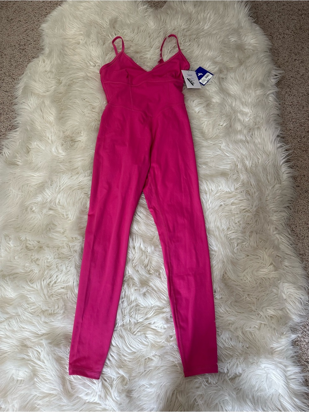 NWT JoyLab Hot Pink Spaghetti-Strap Jumpsuit